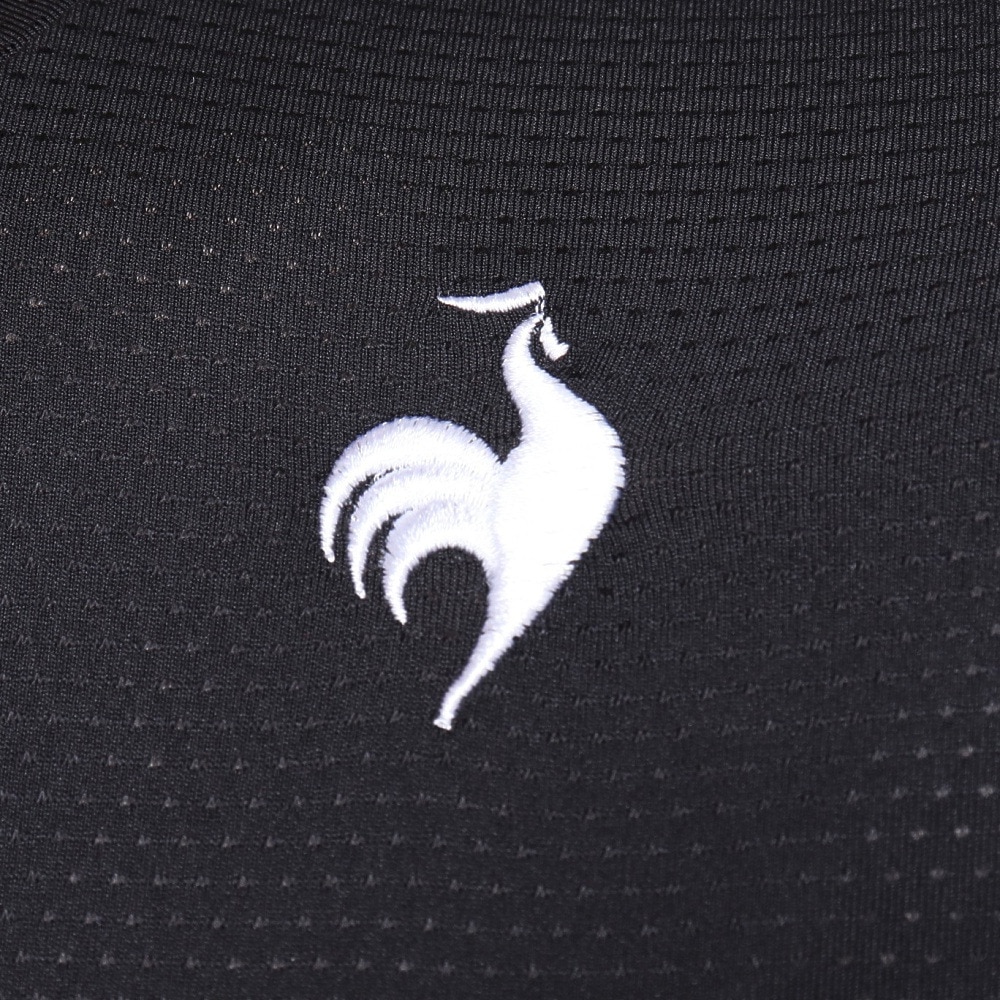 ルコックスポルティフ（lecoqsportif）（メンズ）テニスウェア 素材切替ゲームシャツ QTMXJA04 KH 速乾