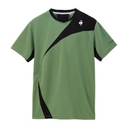 ルコックスポルティフ（lecoqsportif）（メンズ）テニスウェア 素材切替ゲームシャツ QTMXJA04 KH