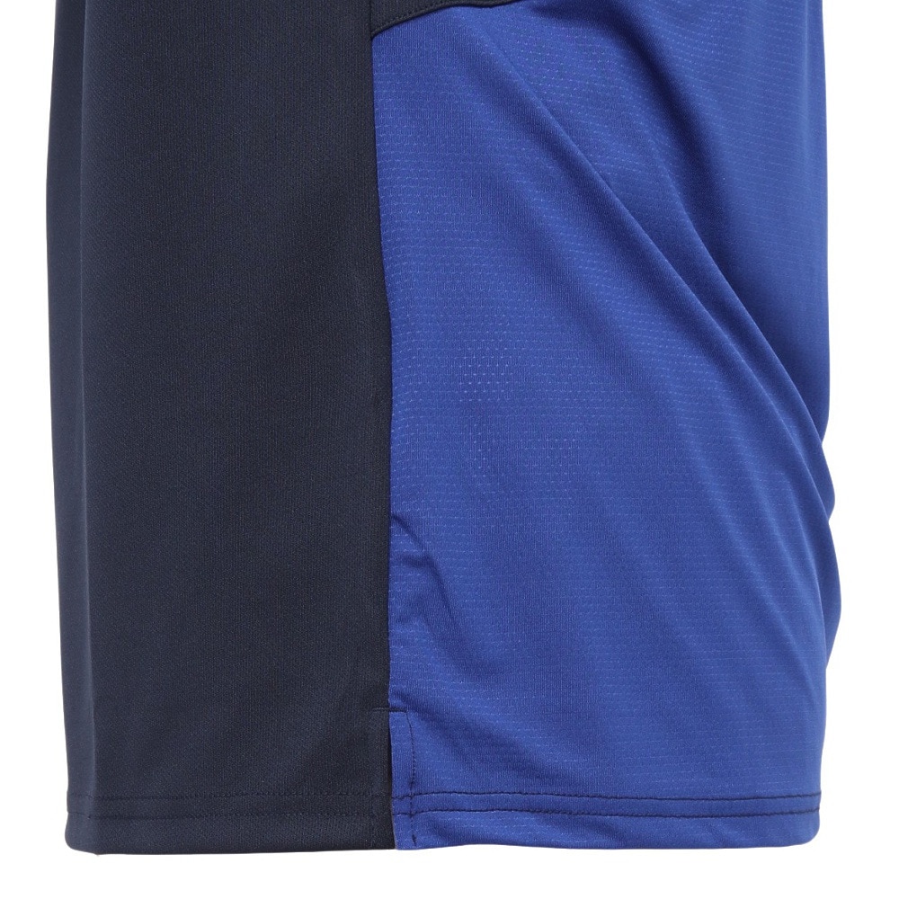 ルコックスポルティフ（lecoqsportif）（メンズ）テニスウェア 素材切替ゲームシャツ QTMXJA04 NV 速乾
