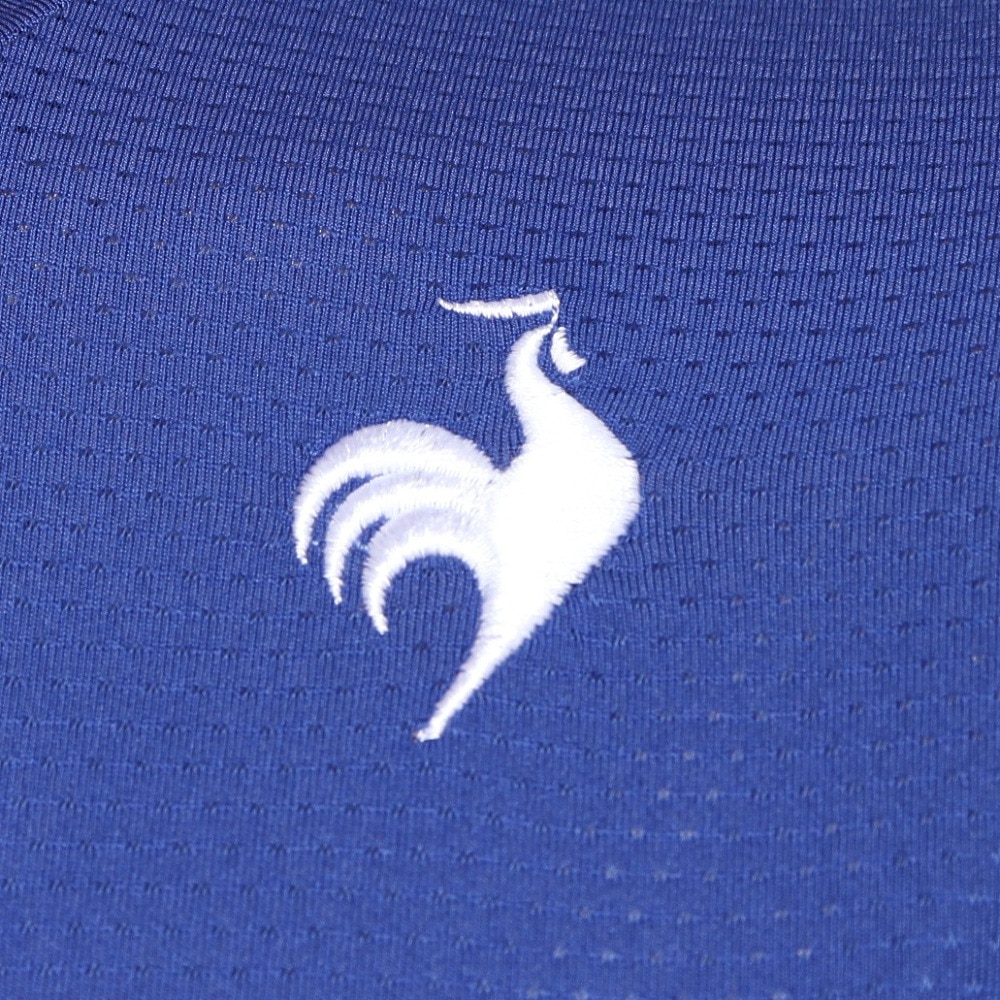 ルコックスポルティフ（lecoqsportif）（メンズ）テニスウェア 素材切替ゲームシャツ QTMXJA04 NV 速乾