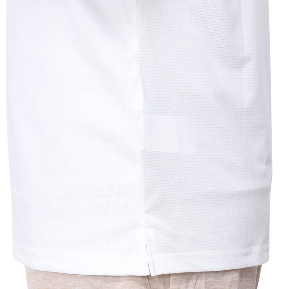 ルコックスポルティフ（lecoqsportif）（メンズ）テニスウェア 素材切替ゲームシャツ QTMXJA04 WH 速乾