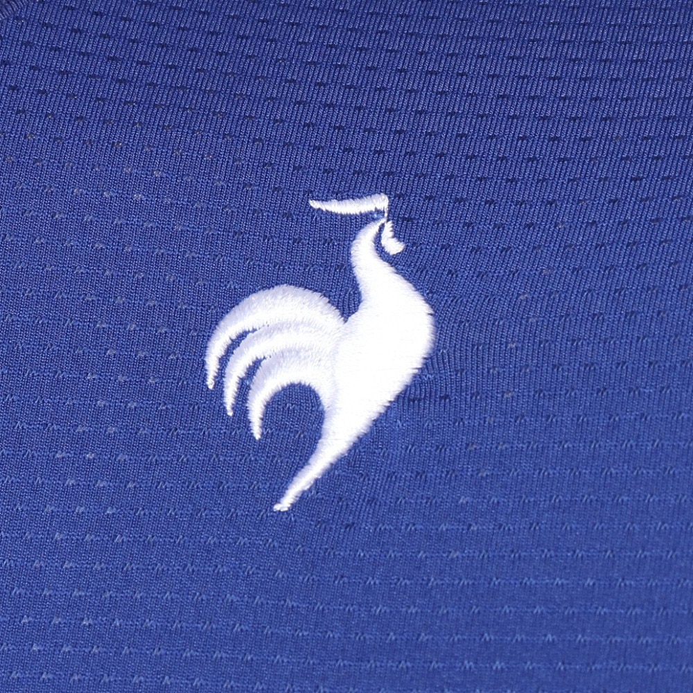 ルコックスポルティフ（lecoqsportif）（メンズ）テニスウェア 素材切替ゲームシャツ QTMXJA04 WH 速乾