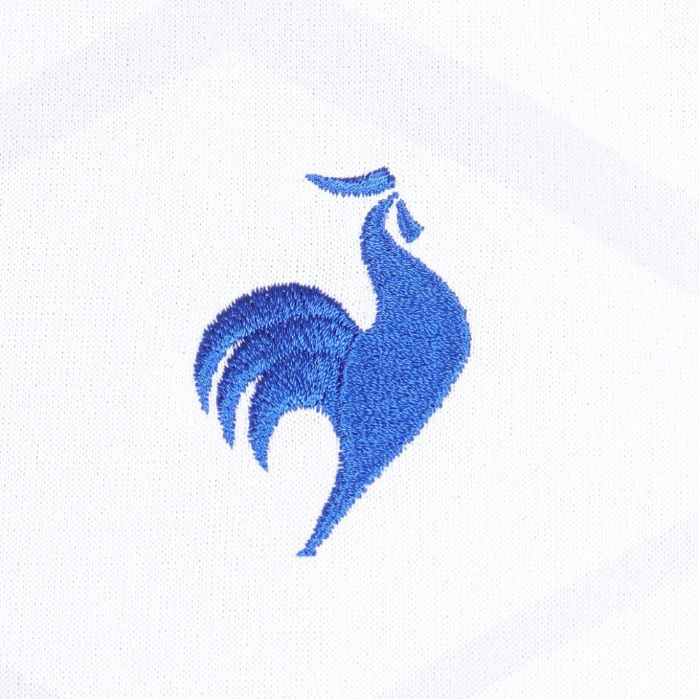 ルコックスポルティフ（lecoqsportif）（メンズ）テニスウェア サンスクリーングラフィックゲームシャツ QTMXJA90 WH 速乾