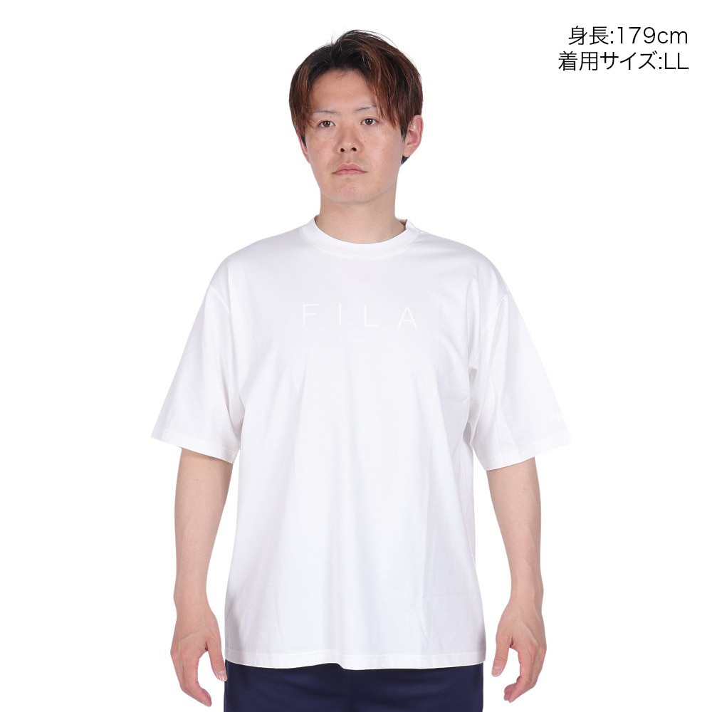 フィラ（FILA）（メンズ）テニスウェア リラックス半袖Tシャツ FM6713-02 冷感 速乾