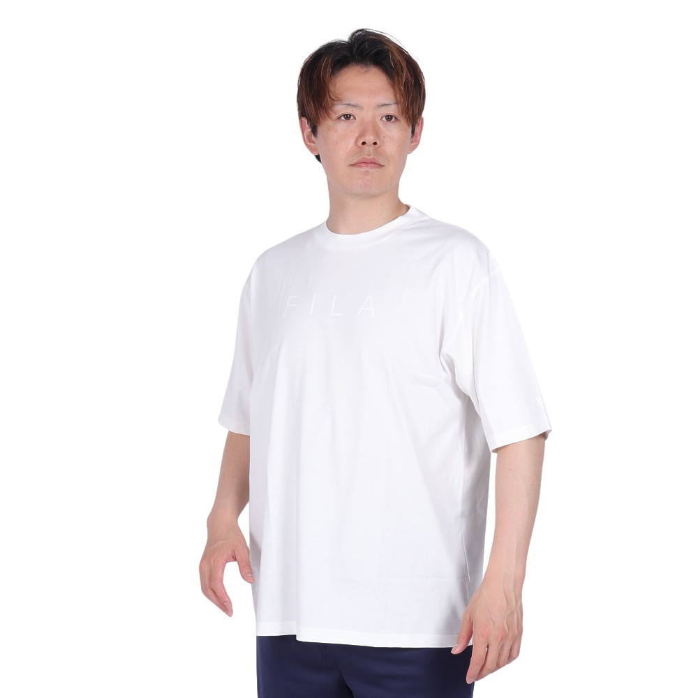フィラ（FILA）（メンズ）テニスウェア リラックス半袖Tシャツ FM6713-02 冷感 速乾