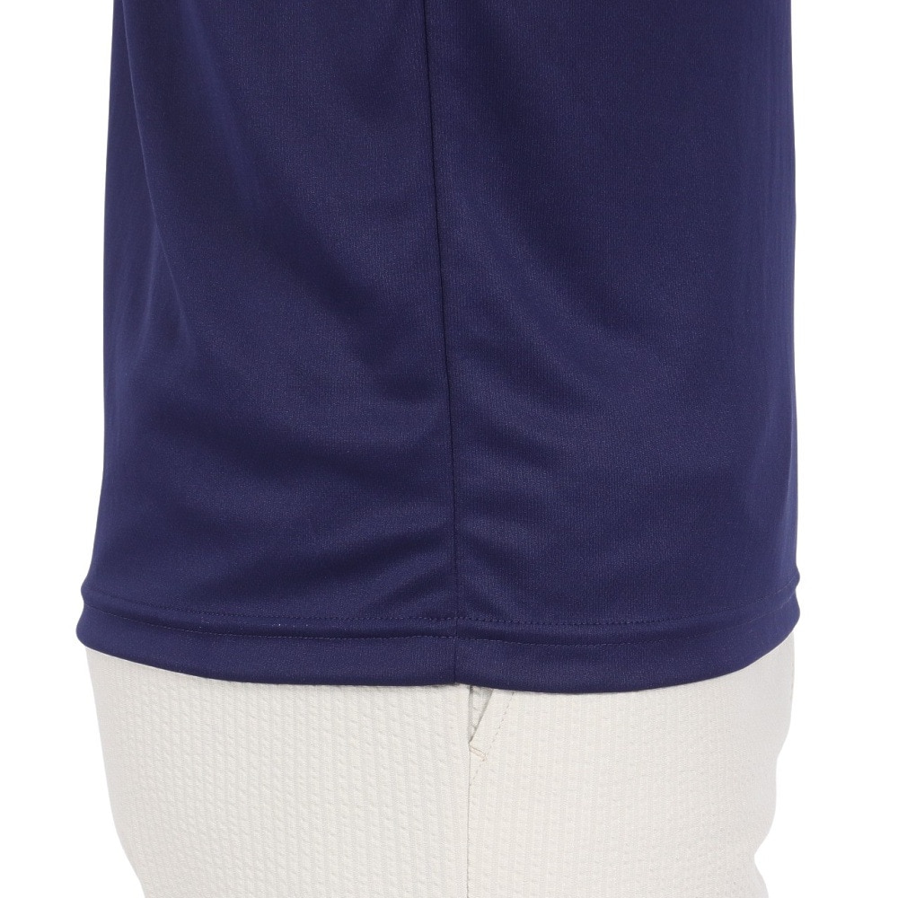 フィラ（FILA）（メンズ）テニスウェア ゲームシャツ 波間プリント バックホールメッシュ クルーネックTシャツ VM5682-20 速乾