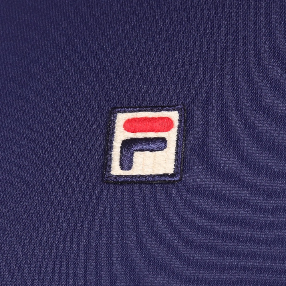 フィラ（FILA）（メンズ）テニスウェア ゲームシャツ 波間プリント バックホールメッシュ クルーネックTシャツ VM5682-20 速乾