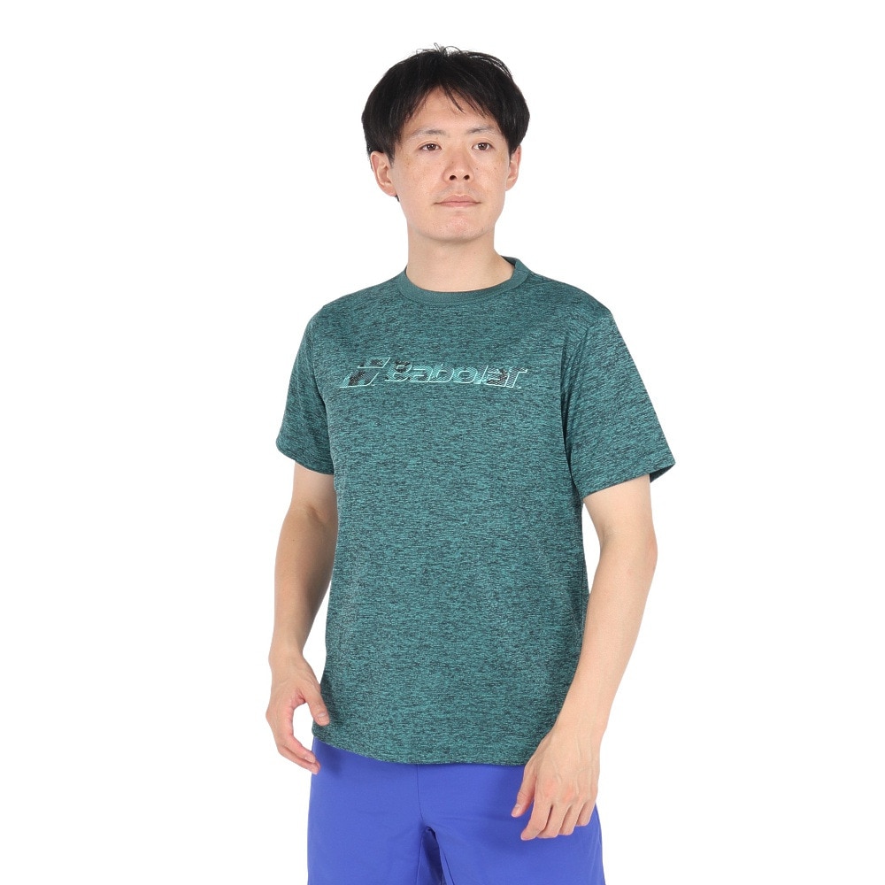 バボラ（BABOLAT）（メンズ）テニスウェア PURE ショートスリーブシャツ 半袖 BUP4554-GR00