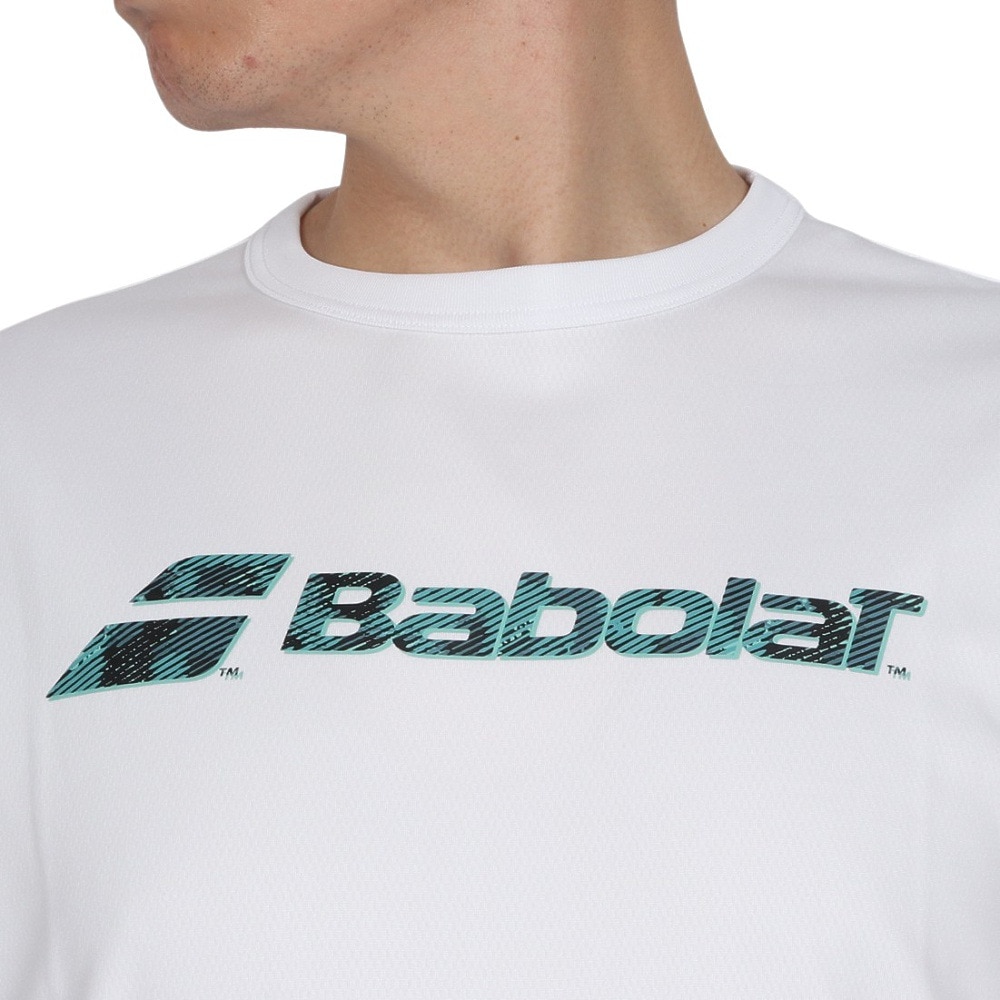 バボラ（BABOLAT）（メンズ）テニスウェア PURE ショートスリーブシャツ 半袖 BUP4554-WH00