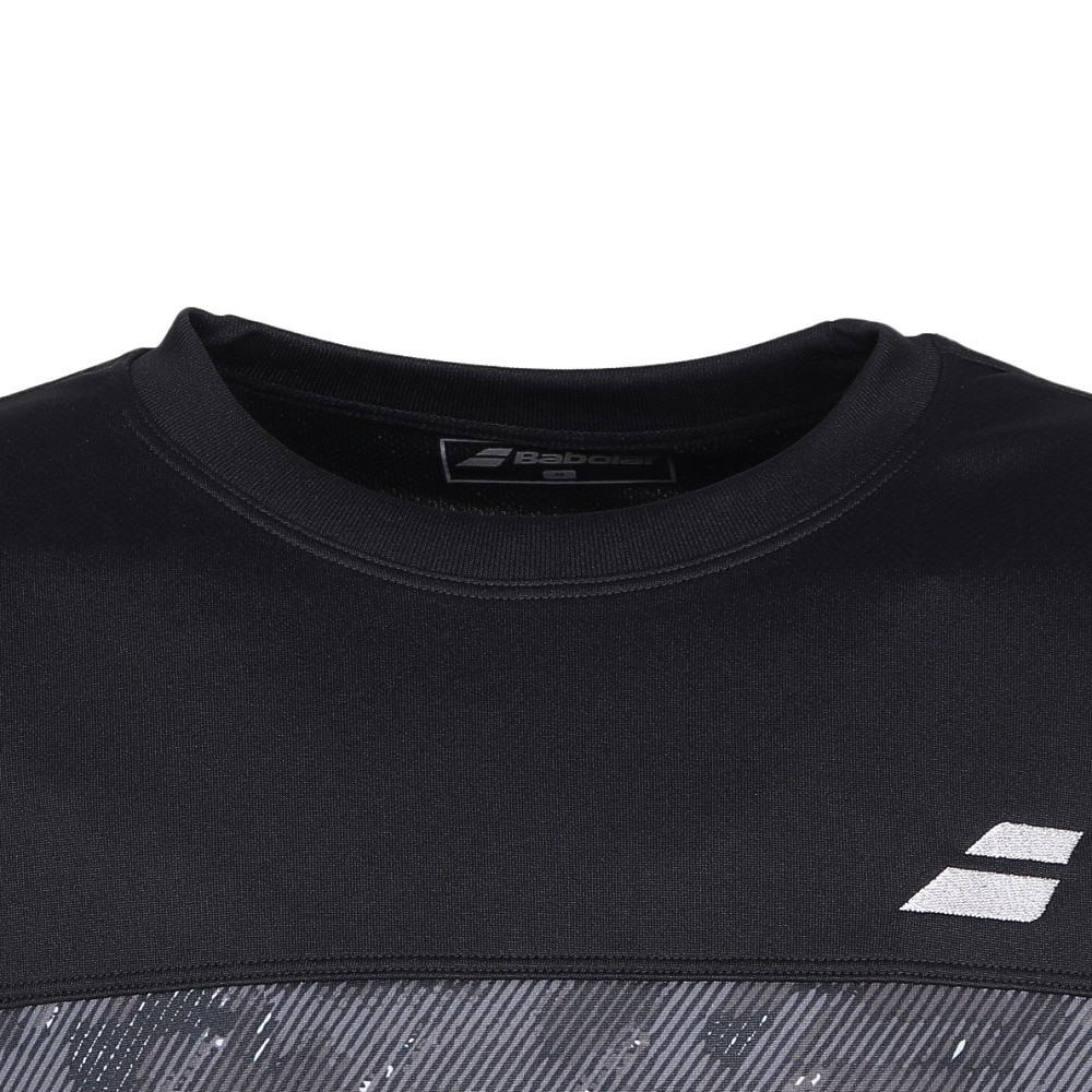 バボラ（BABOLAT）（メンズ）テニスウェア PURE ショートスリーブTシャツ 半袖 BUP4555-BK00