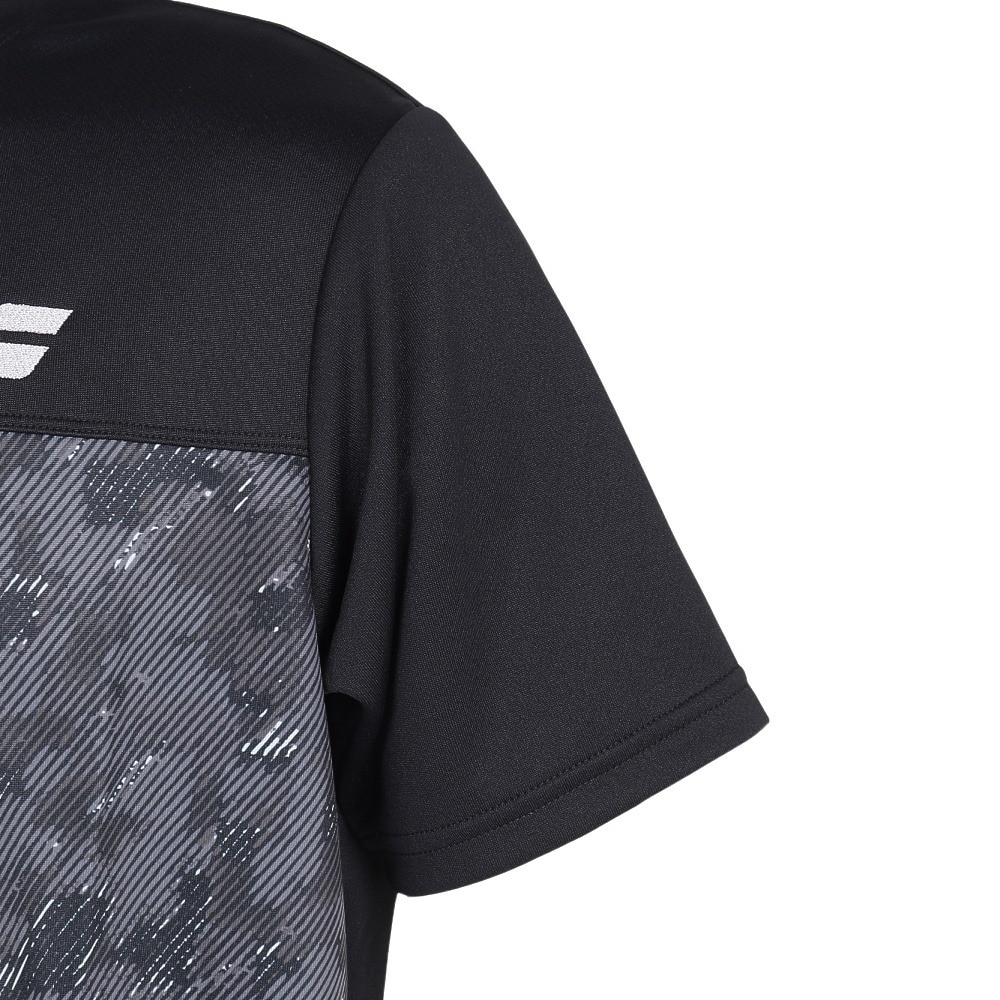 バボラ（BABOLAT）（メンズ）テニスウェア PURE ショートスリーブTシャツ 半袖 BUP4555-BK00