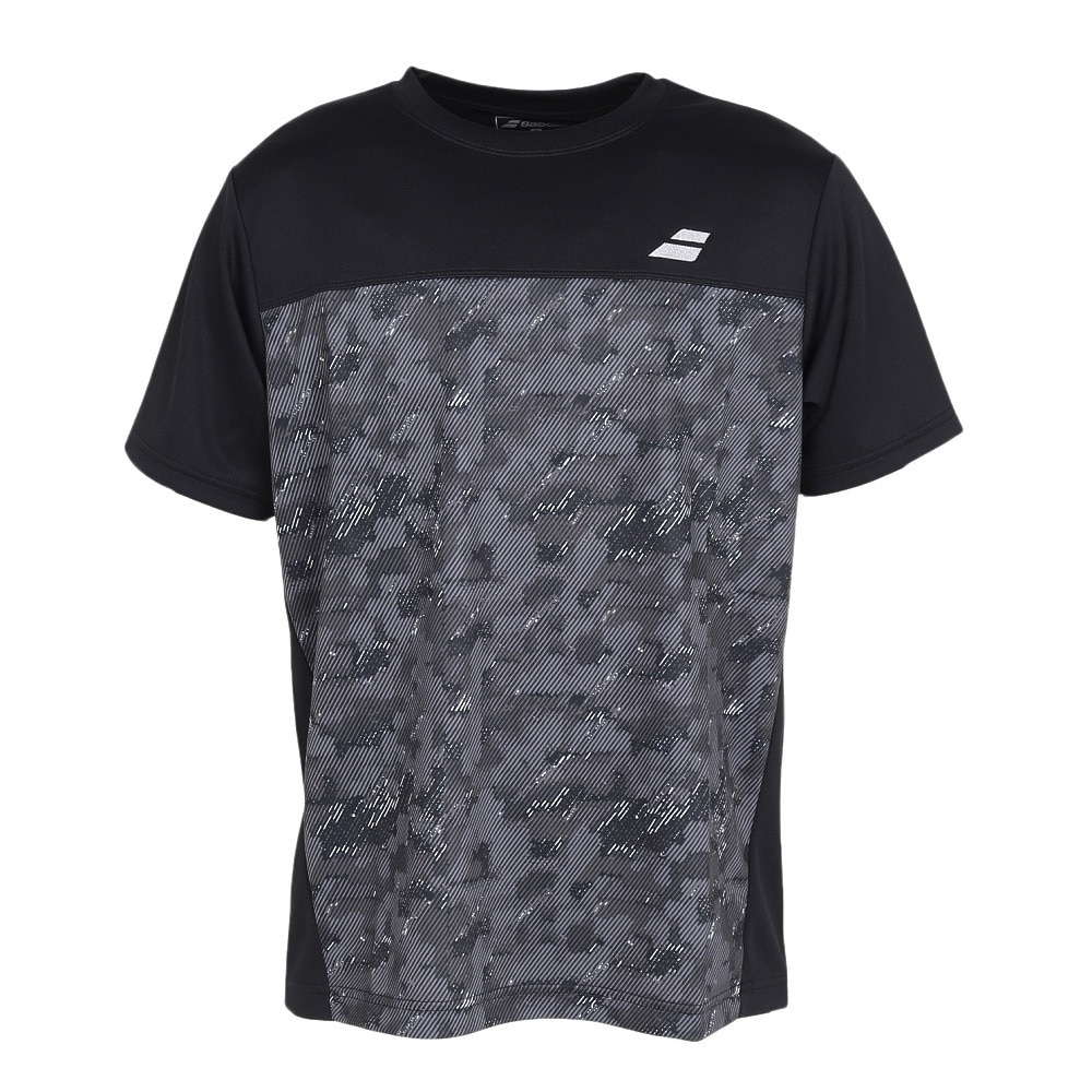 バボラ（BABOLAT）（メンズ）テニスウェア PURE ショートスリーブTシャツ 半袖 BUP4555-BK00