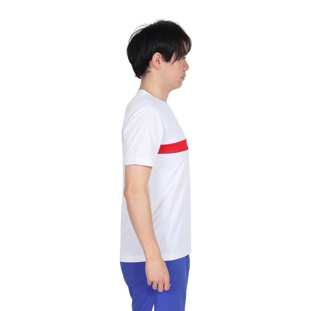 フィラ（FILA）（メンズ）テニスウェア 胸切替ライン バックホールメッシュ ゲームシャツ VM5702-01