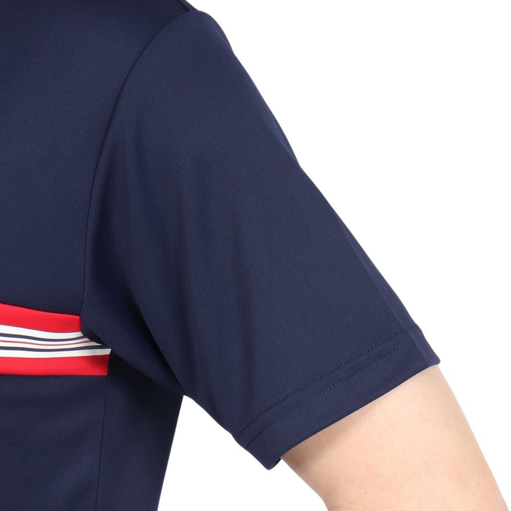フィラ（FILA）（メンズ）テニスウェア 胸切替ライン バックホールメッシュ ゲームシャツ VM5702-20