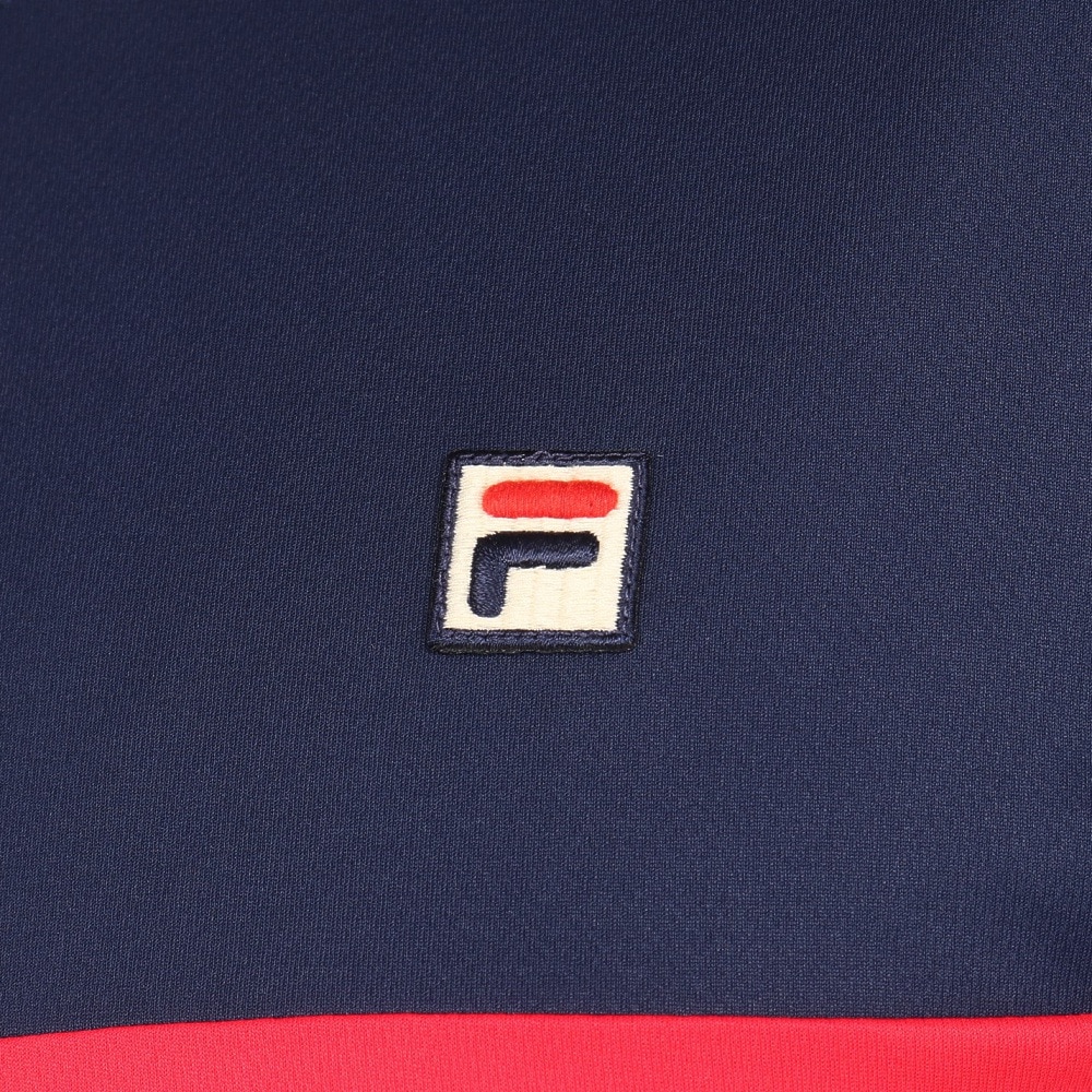 フィラ（FILA）（メンズ）テニスウェア 胸切替ライン バックホールメッシュ ゲームシャツ VM5702-20
