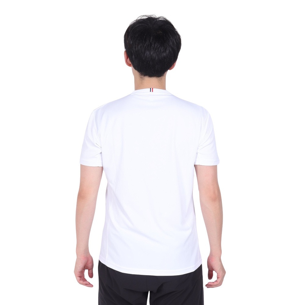 ルコックスポルティフ（lecoqsportif）（メンズ）テニスウェア グラフィックゲームシャツ LN4FHT11M WH00