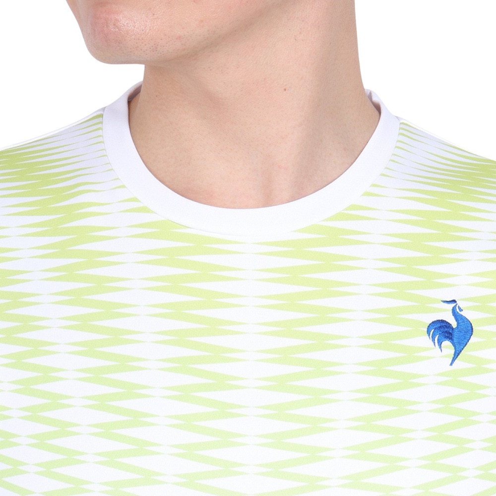 ルコックスポルティフ（lecoqsportif）（メンズ）テニスウェア グラフィックゲームシャツ LN4FHT11M WH00