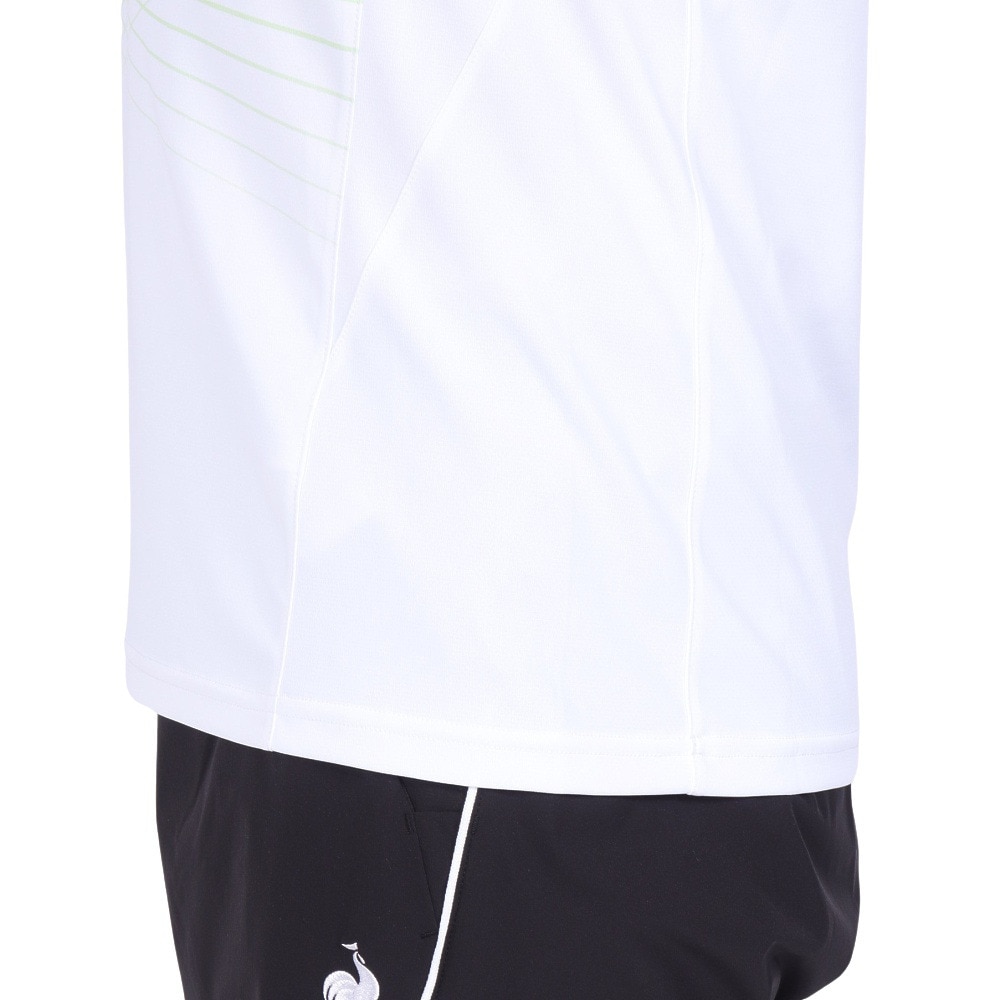 ルコックスポルティフ（lecoqsportif）（メンズ）テニスウェア グラフィックゲームシャツ LN4FHT11M WH00
