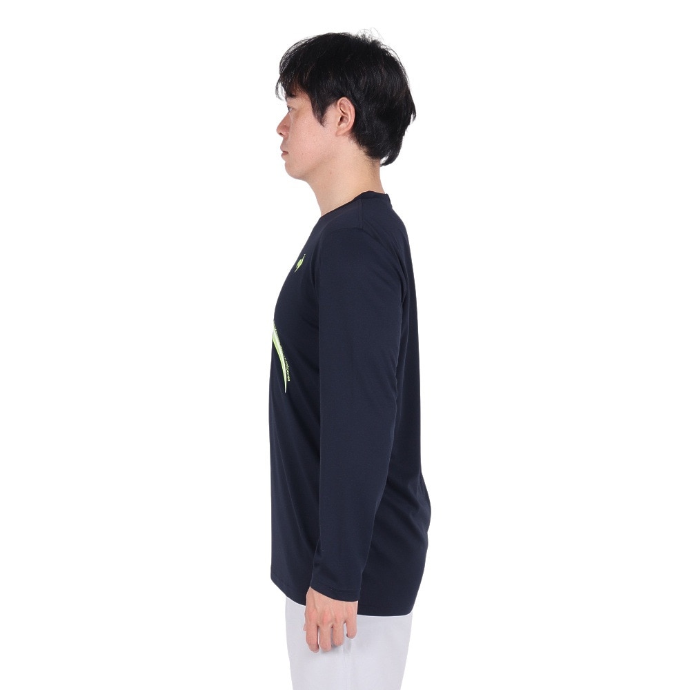 ルコックスポルティフ（lecoqsportif）（メンズ）テニスウェア プラクティス長袖シャツ ロングスリーブ LN4FLT10M NV00