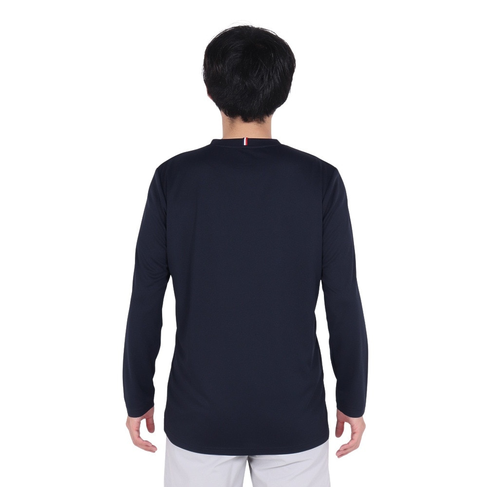 ルコックスポルティフ（lecoqsportif）（メンズ）テニスウェア プラクティス長袖シャツ ロングスリーブ LN4FLT10M NV00