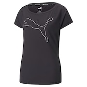 (レディース)テニスウェア トレーニング フェイバリット ジャージー キャット 半袖Tシャツ 522853