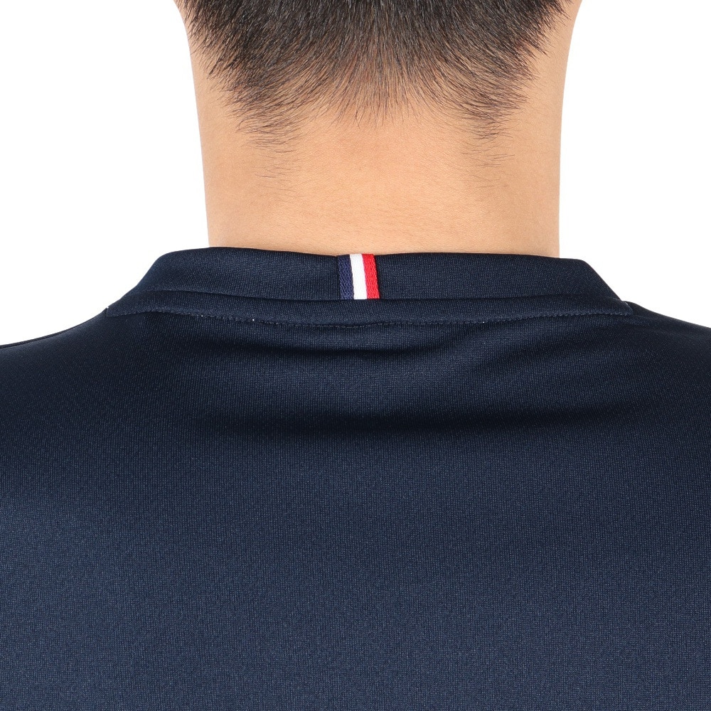 ルコックスポルティフ（lecoqsportif）（メンズ）テニスウェア トリコロールプリントゲームシャツ LN4FHT90M NV00