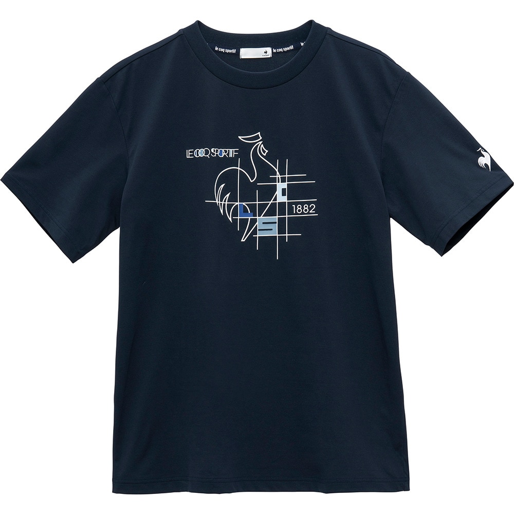 ルコックスポルティフ（lecoqsportif）（メンズ）【新商品】テニスウェア ヘランカサンスクリーン半袖Tシャツ LT5SHT01M NV00