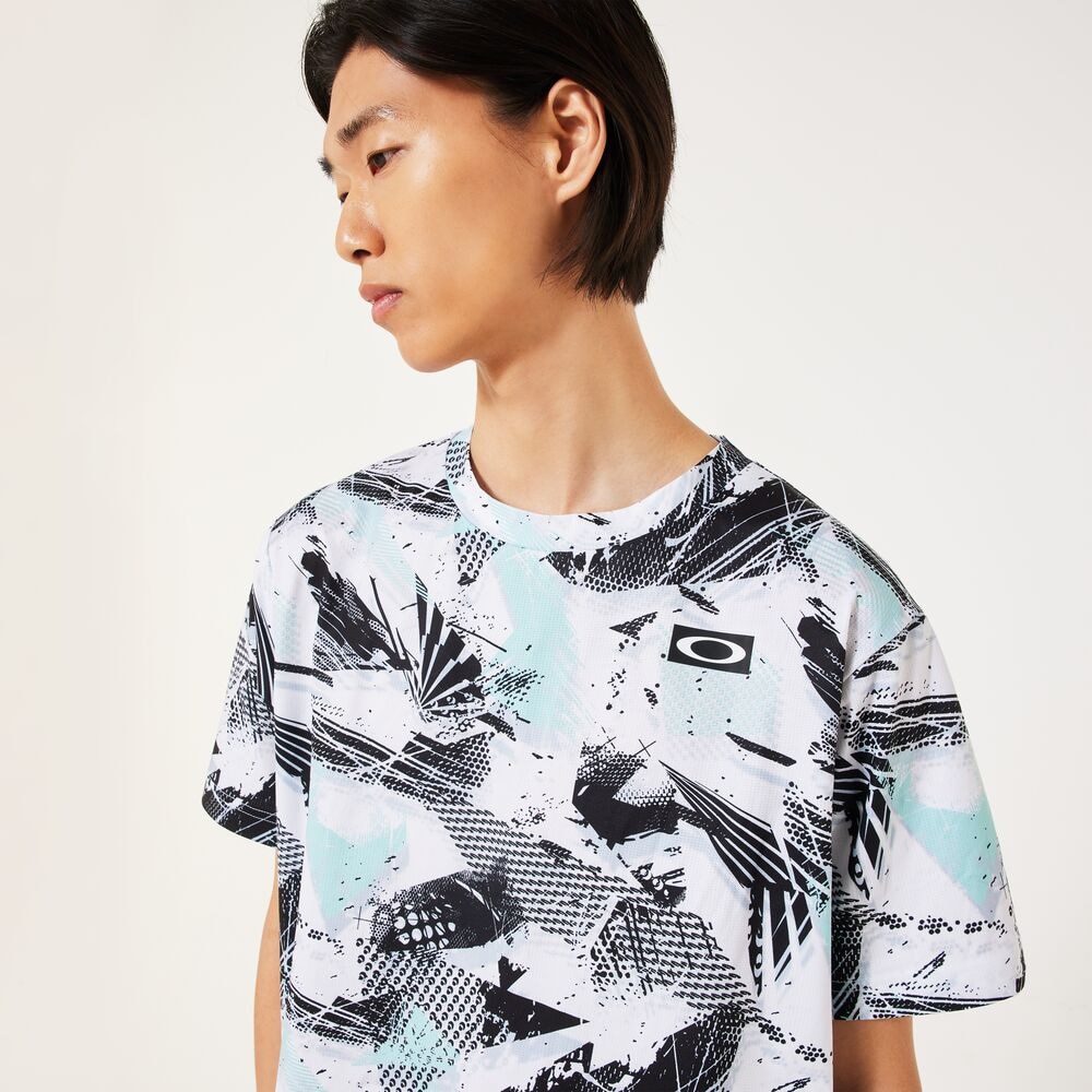 オークリー（OAKLEY）（メンズ）【新商品】テニスウェア SLANT GRAPHIC 半袖Tシャツ FOA407743-186