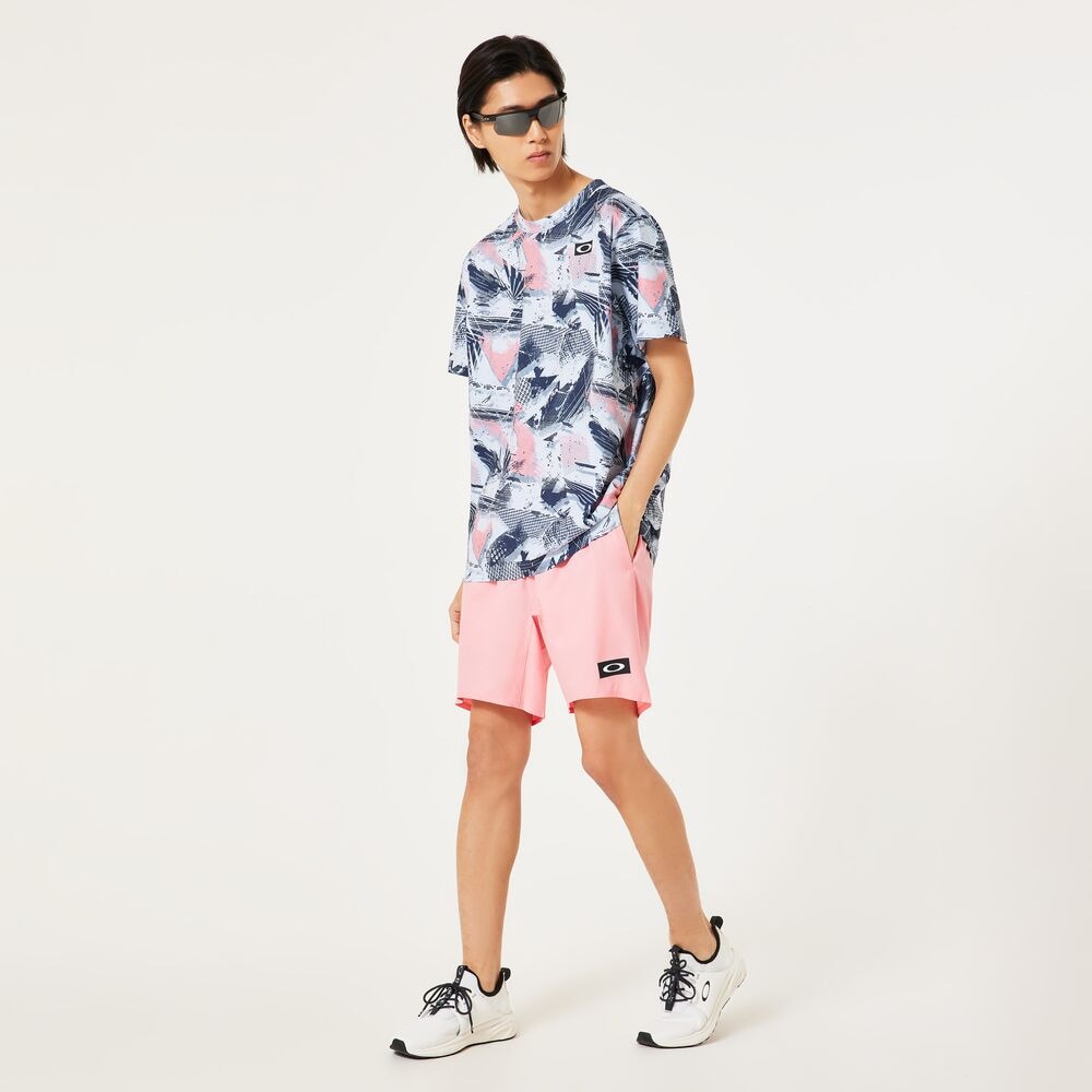 オークリー（OAKLEY）（メンズ）【新商品】テニスウェア SLANT GRAPHIC 半袖Tシャツ FOA407743-81J