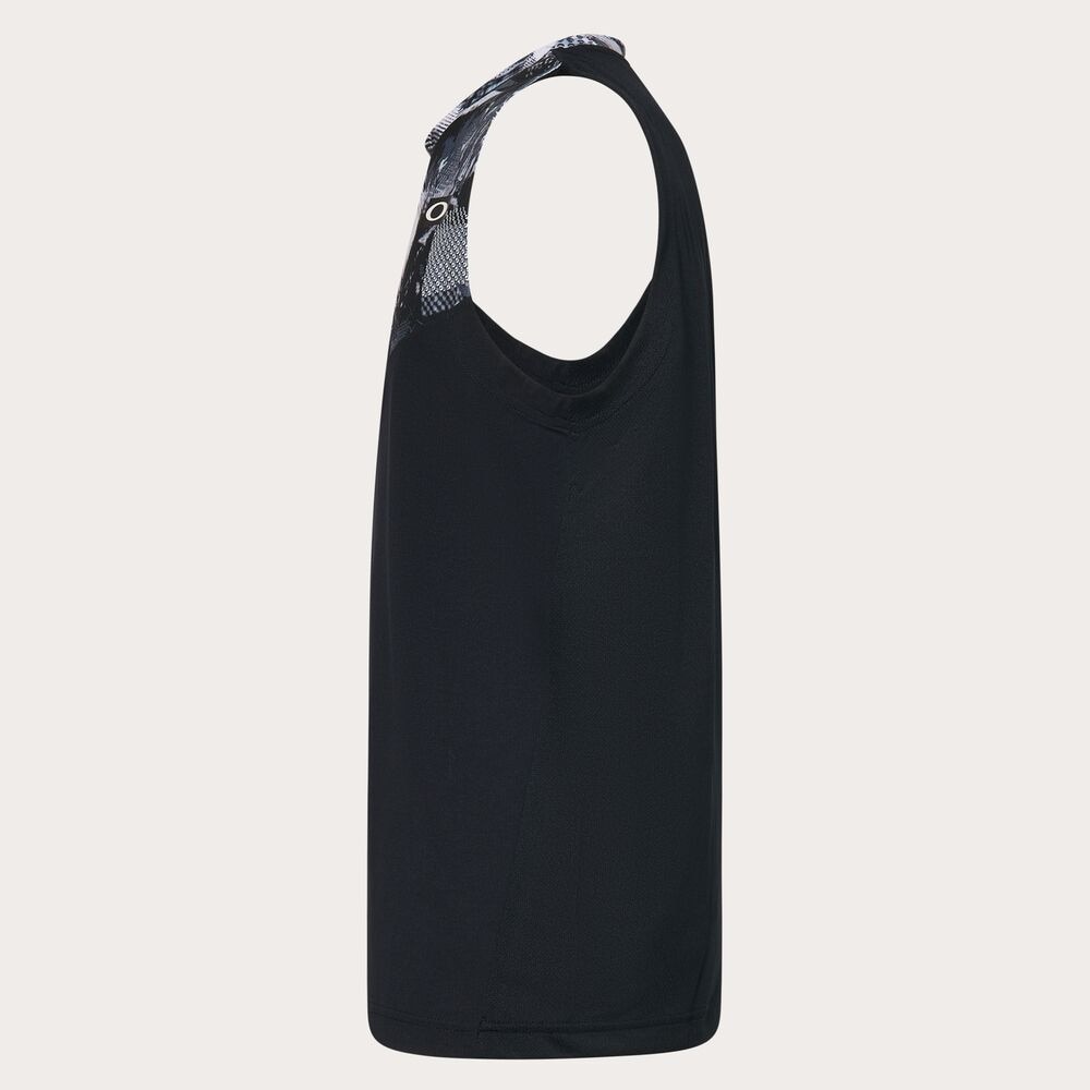 オークリー（OAKLEY）（メンズ）【新商品】テニスウェア SLANT BLCKG ノースリーブTシャツ FOA407749-00G