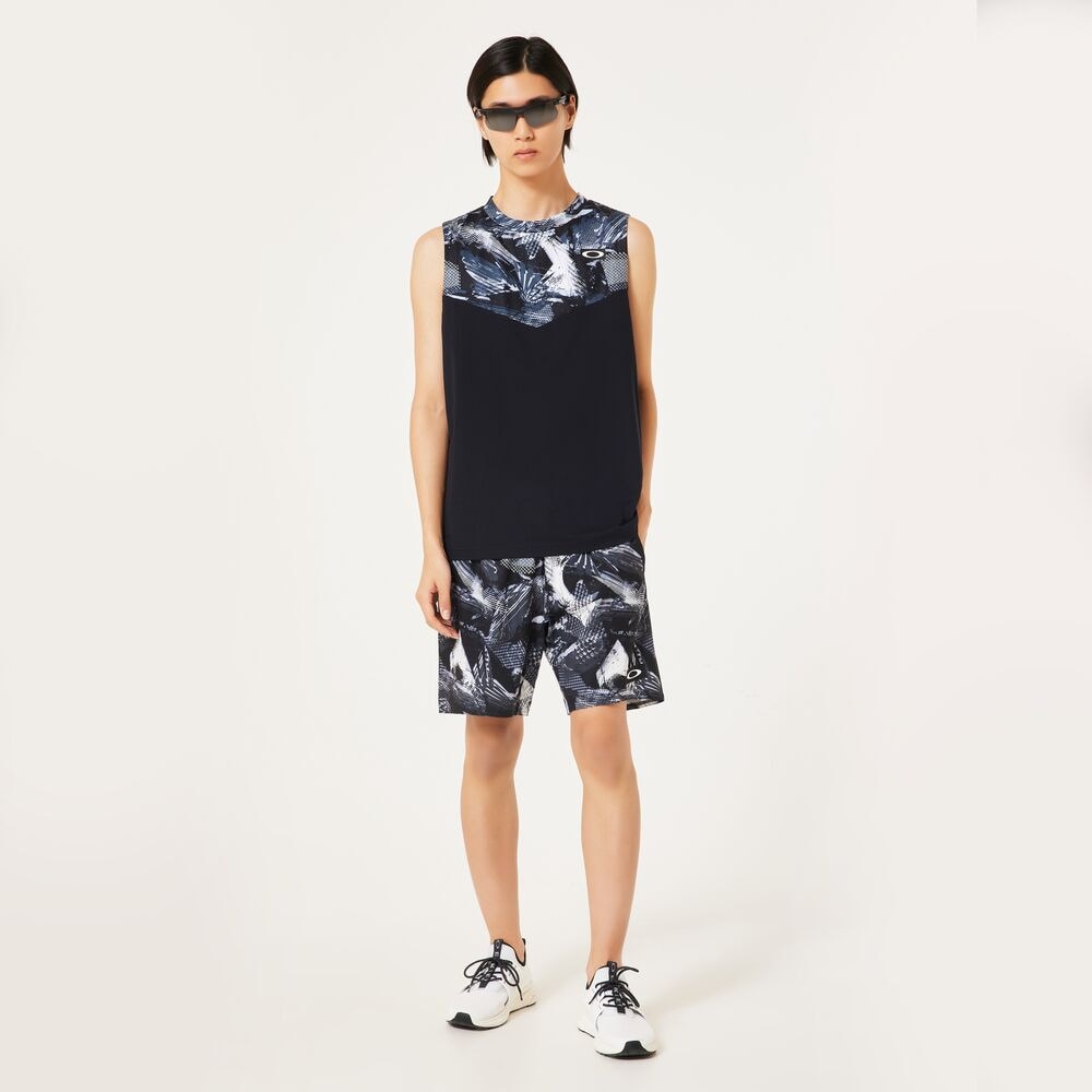 オークリー（OAKLEY）（メンズ）【新商品】テニスウェア SLANT BLCKG ノースリーブTシャツ FOA407749-00G