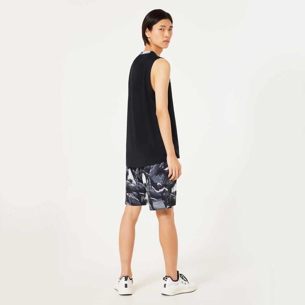 オークリー（OAKLEY）（メンズ）【新商品】テニスウェア SLANT BLCKG ノースリーブTシャツ FOA407749-00G