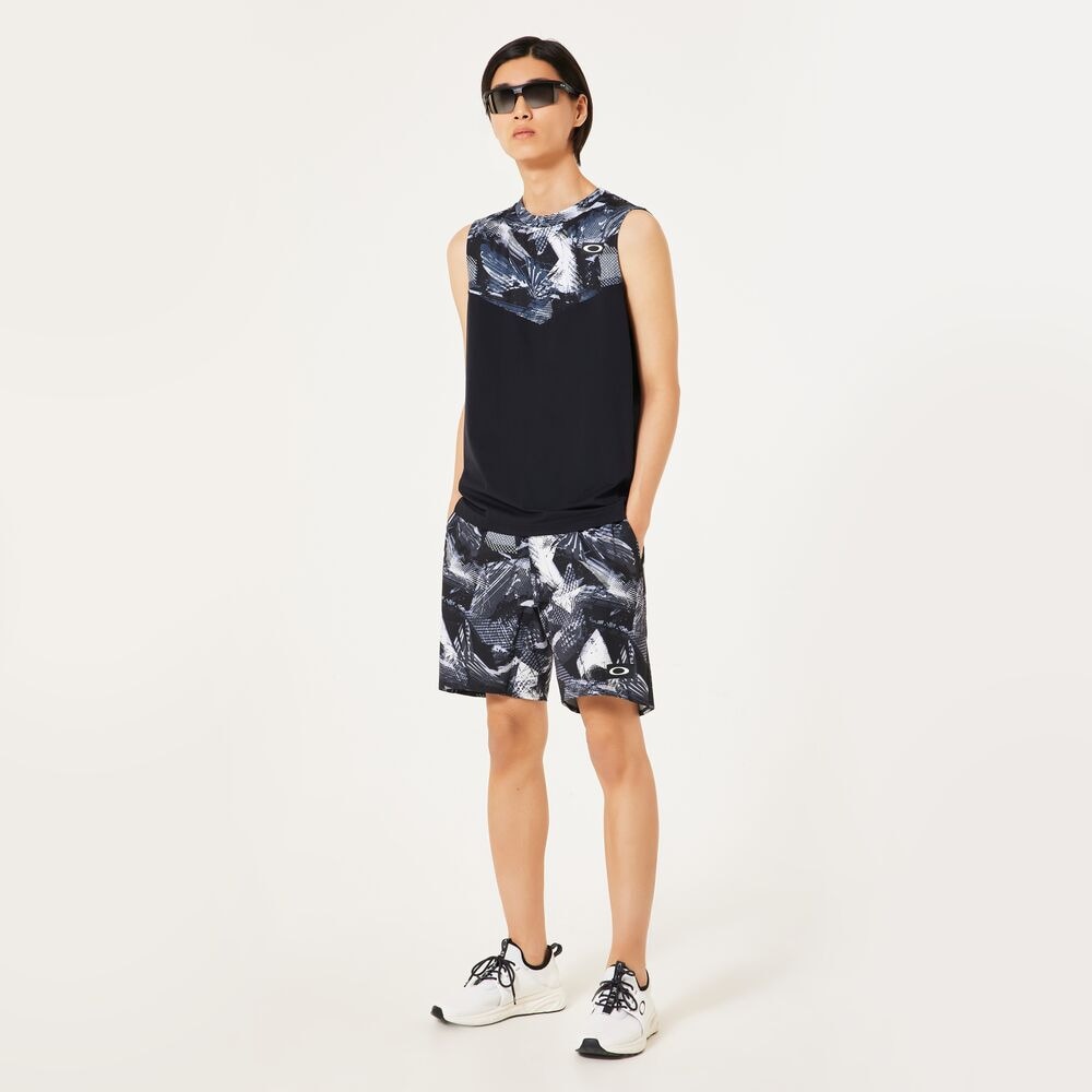 オークリー（OAKLEY）（メンズ）【新商品】テニスウェア SLANT BLCKG ノースリーブTシャツ FOA407749-00G