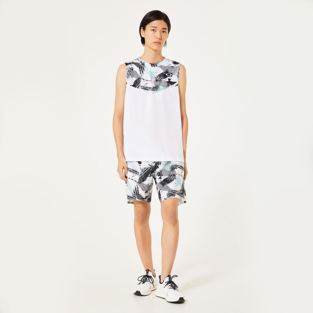 オークリー（OAKLEY）（メンズ）【新商品】テニスウェア SLANT BLCKG ノースリーブTシャツ FOA407749-186