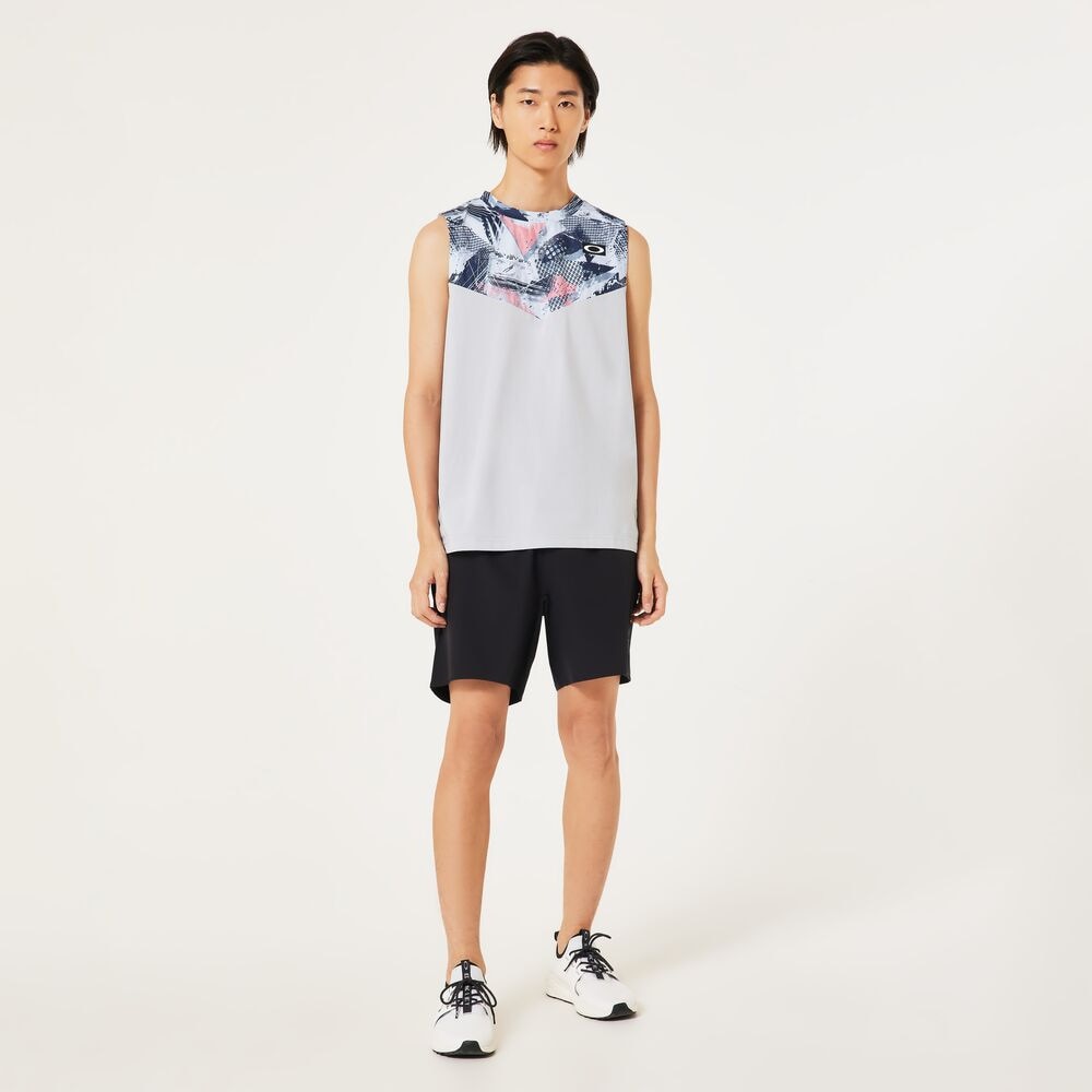 オークリー（OAKLEY）（メンズ）【新商品】テニスウェア SLANT BLCKG ノースリーブTシャツ  FOA407749-81J