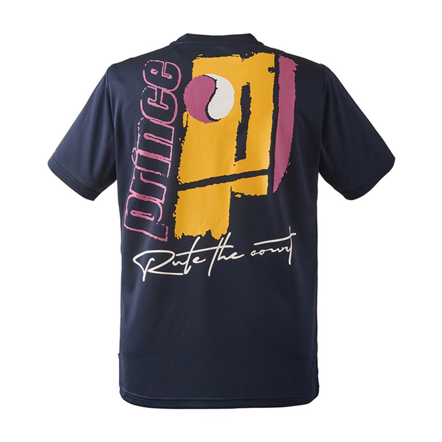 プリンス（PRINCE）（メンズ）【新商品】テニスウェア 半袖Tシャツ 吸水速乾・UPF50 MS5010 127 NVY