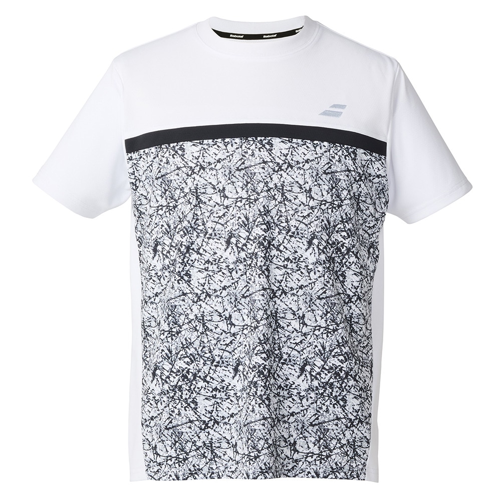 バボラ（BABOLAT）（メンズ）テニスウェア クラブ ショートスリーブ シャツ2 BUP5562C-WH