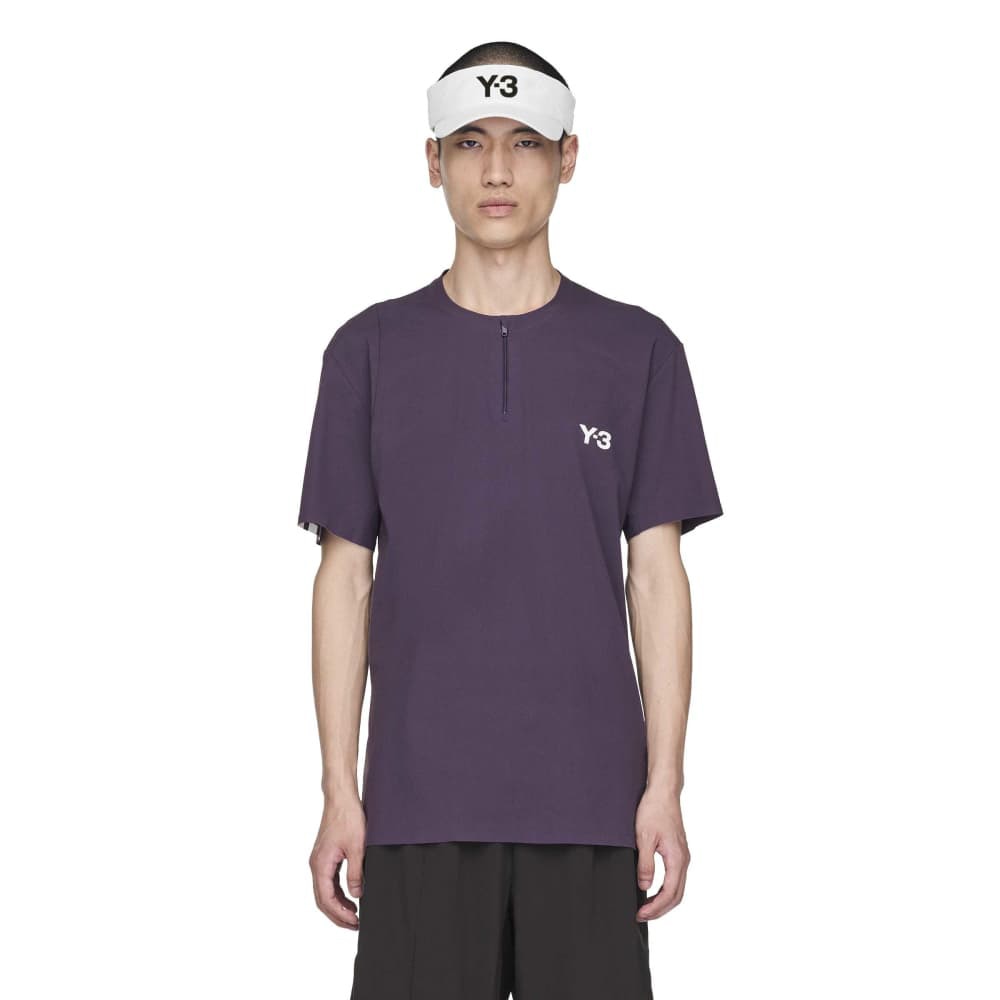 アディダス（adidas）（メンズ）テニスウェア Y-3 Tennis Pro FreeLift ジップ 半袖Tシャツ KKW32-JN2992