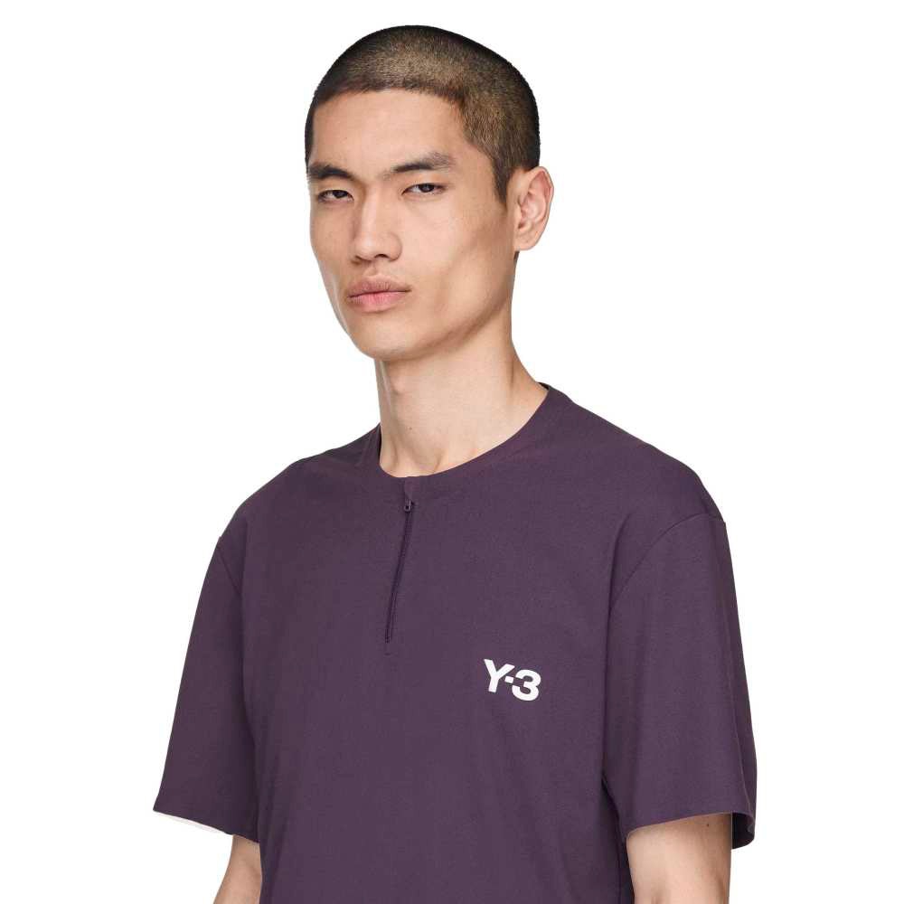 アディダス（adidas）（メンズ）テニスウェア Y-3 Tennis Pro FreeLift ジップ 半袖Tシャツ KKW32-JN2992