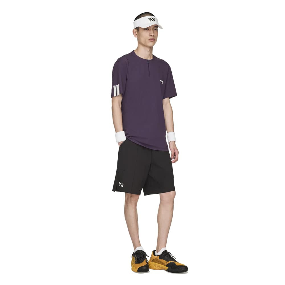アディダス（adidas）（メンズ）テニスウェア Y-3 Tennis Pro FreeLift ジップ 半袖Tシャツ KKW32-JN2992