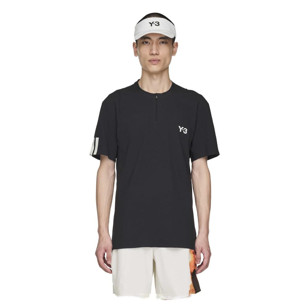 アディダス（adidas）（メンズ）テニスウェア Y-3 Tennis Pro FreeLift ジップ 半袖Tシャツ KKW32-JY6946