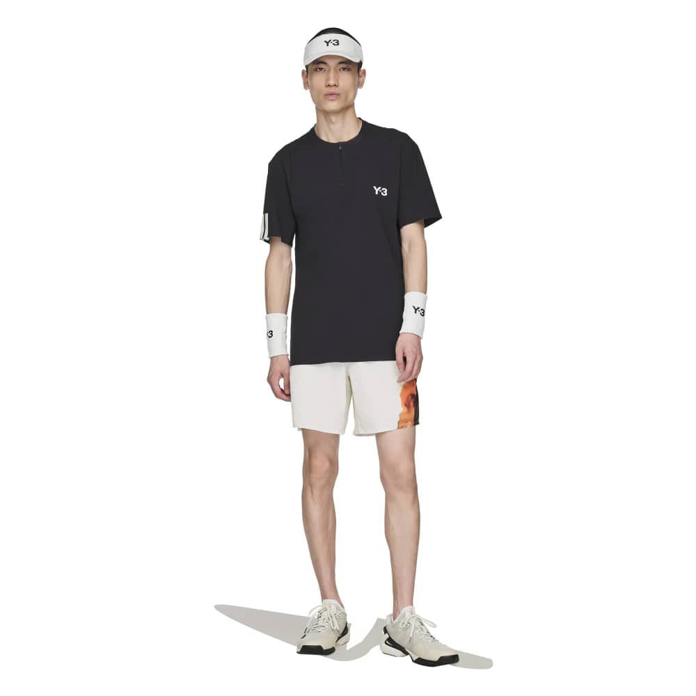アディダス（adidas）（メンズ）テニスウェア Y-3 Tennis Pro FreeLift ジップ 半袖Tシャツ KKW32-JY6946