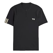 (メンズ)テニスウェア Y-3 Tennis Pro FreeLift ジップ 半袖Tシャツ KKW32-JY6946