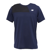 (メンズ)テニスウェア スポーツカラーブロック 半袖Tシャツ AMT53400TNV