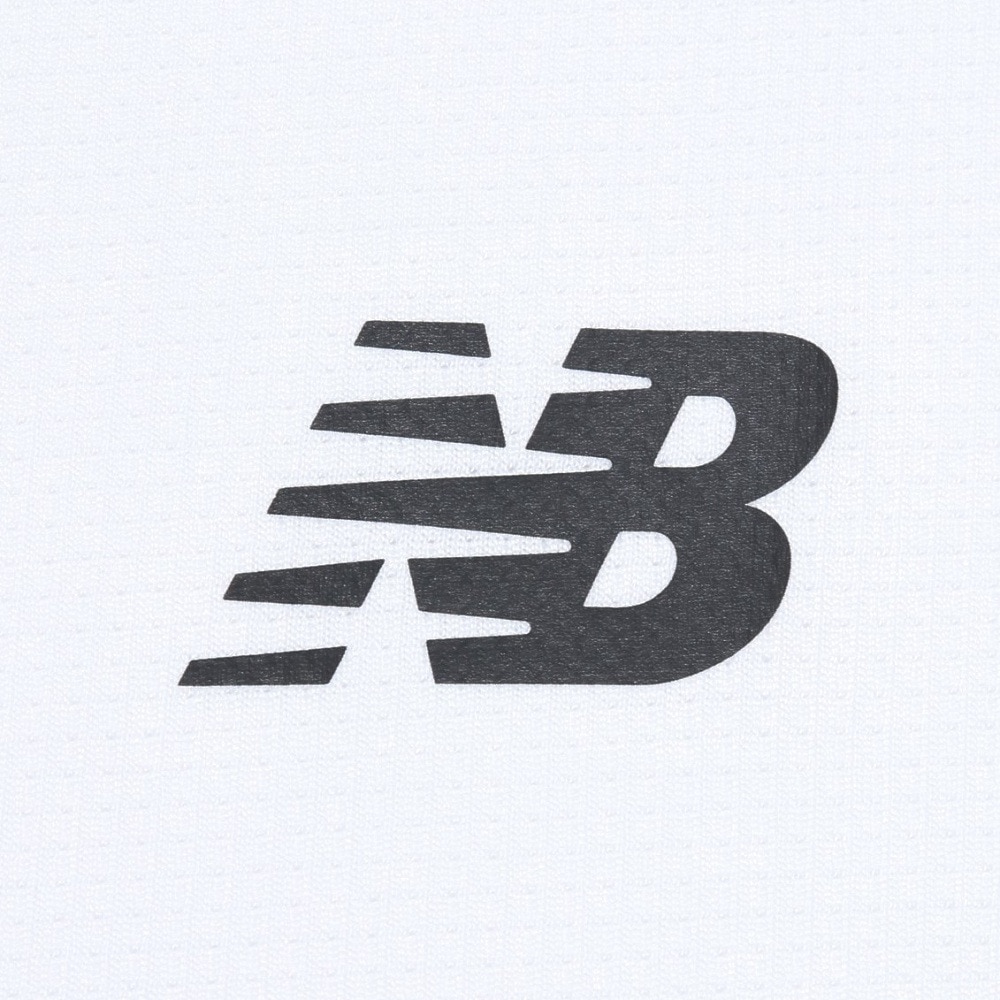 ニューバランス（new balance）（メンズ）テニスウェア スポーツカラーブロック 半袖Tシャツ AMT53400WT