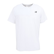 (メンズ)テニスウェア スポーツカラーブロック 半袖Tシャツ AMT53400WT