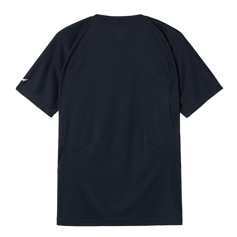 ルコックスポルティフ（lecoqsportif）（メンズ）テニスウェア Aile forme グラフィックゲームシャツ LN5FHT11M NV00