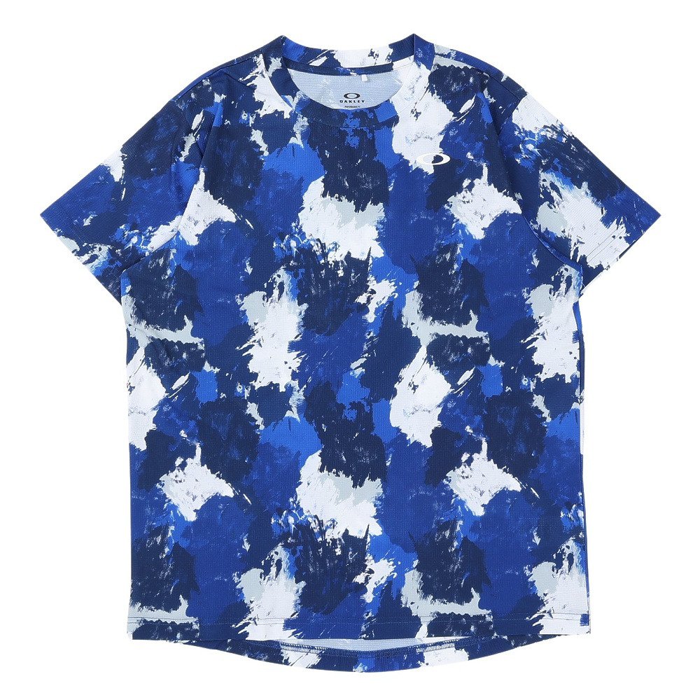 OAKLEY オークリー Tシャツ archive ネイビー 短丈 星 y2k オークリー（OAKLEY）（メンズ）テニスウェア SLANT グラフィック 半袖