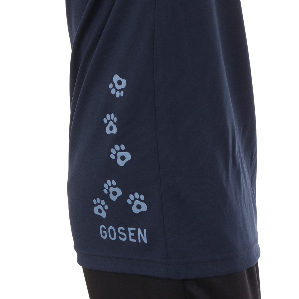 ゴーセン（GOSEN）（メンズ）pochaneco ぽちゃ猫 Tシャツ Lサイズ J24X0117L