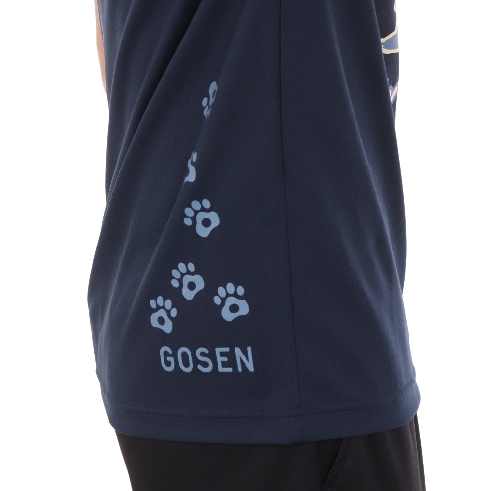 ゴーセン（GOSEN）（メンズ）pochaneco ぽちゃ猫 Tシャツ Mサイズ J24X0117M
